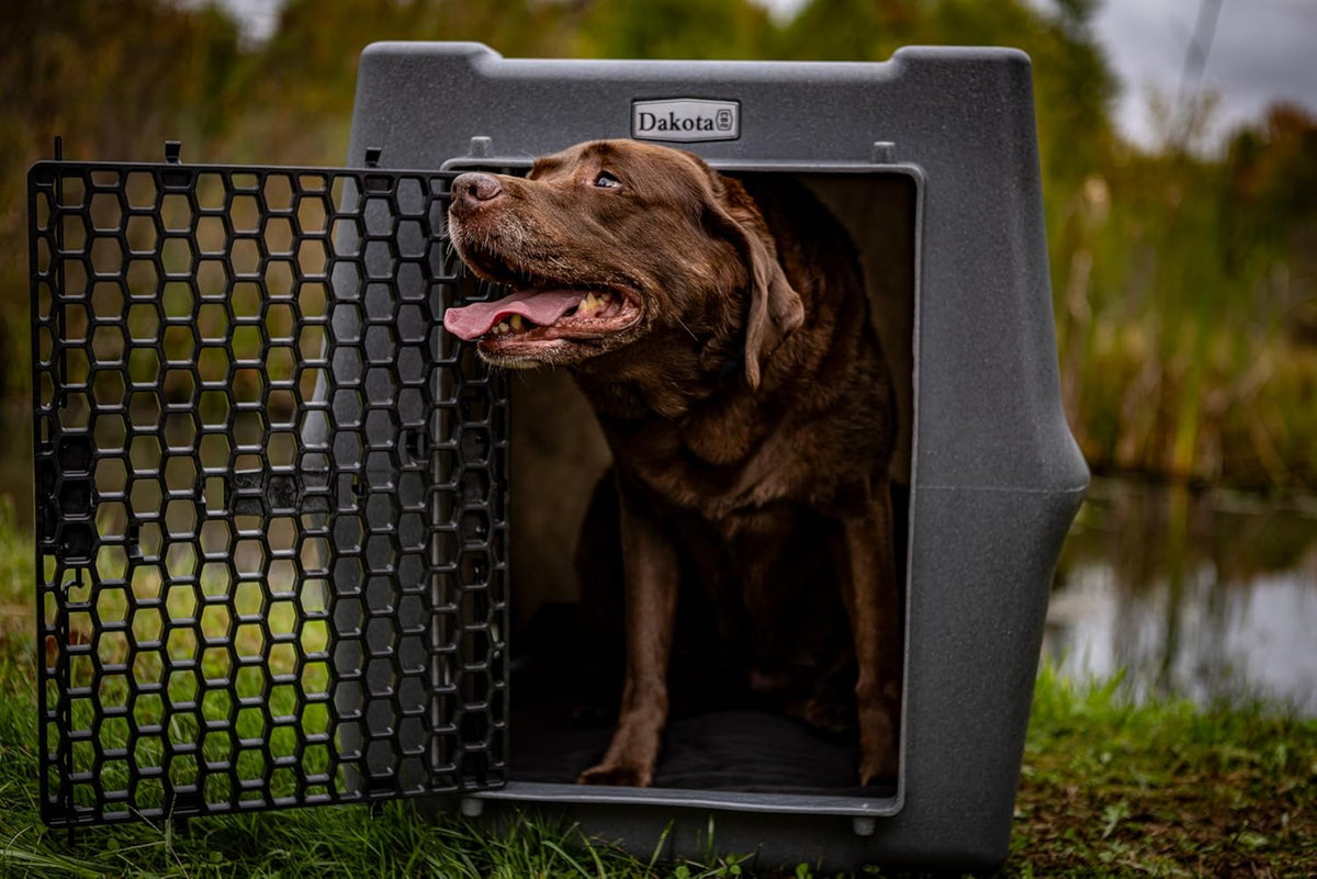 Dakota 283 Crate - Canine Rough and Tough Economy Kennel (Dark Granite, Intermediate)