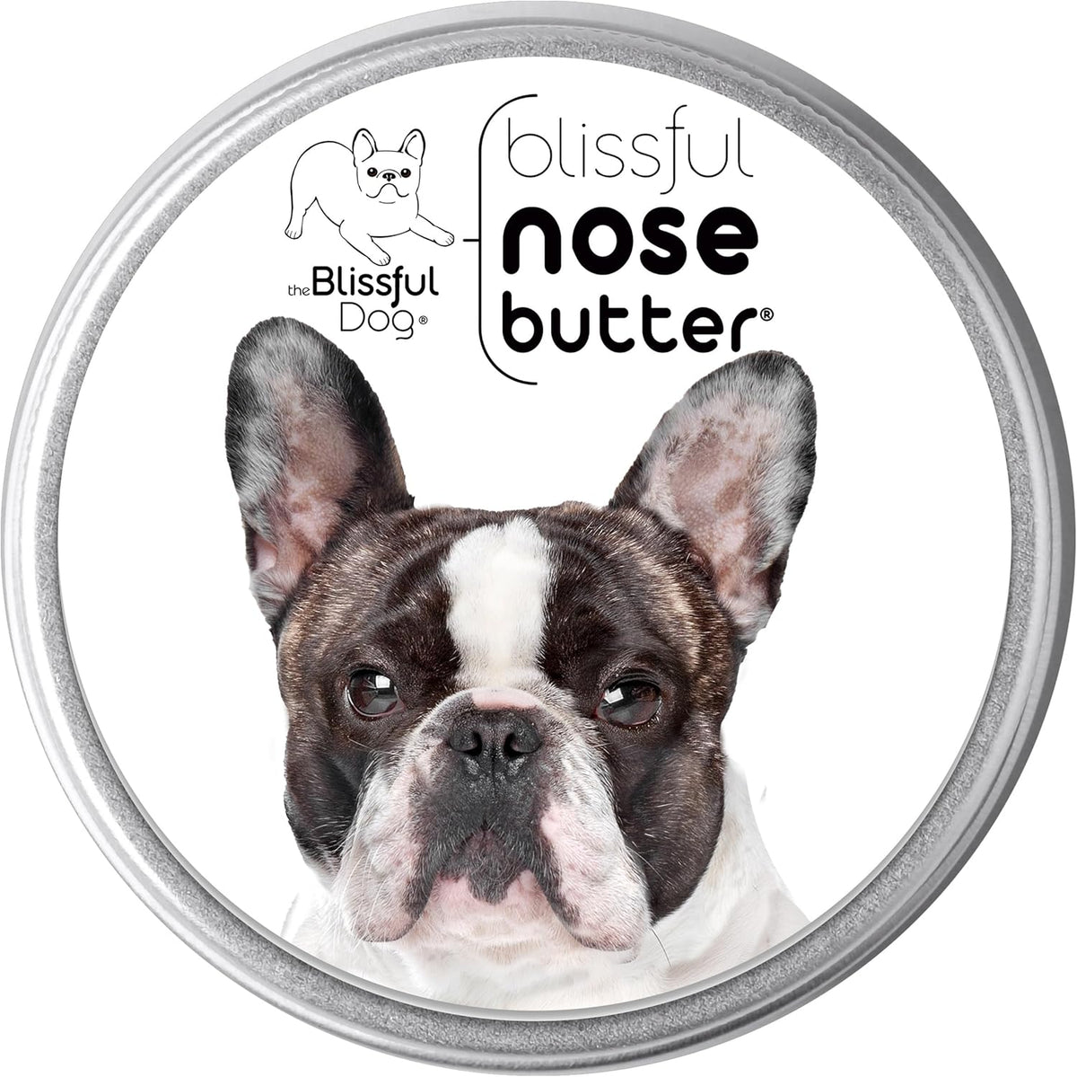 The Blissful Dog French Bulldog Pied Unscented Nose Butter - Dog Nose Butter, 4 Ounce