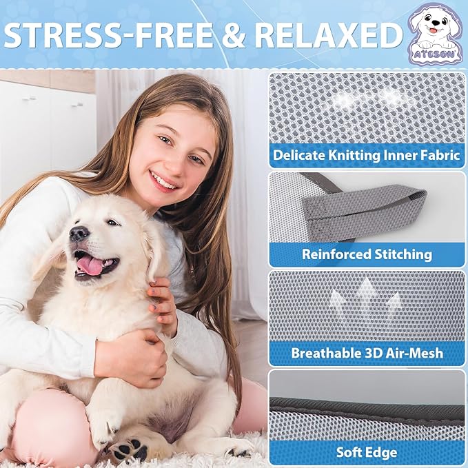 Pet Grooming Hammock Harness for XL Large Dogs Nail Trimming, Dog Sling for Cutting Nails, Dog Hanging Holder Hanger with Nail Clippers, Nail File, Scissors