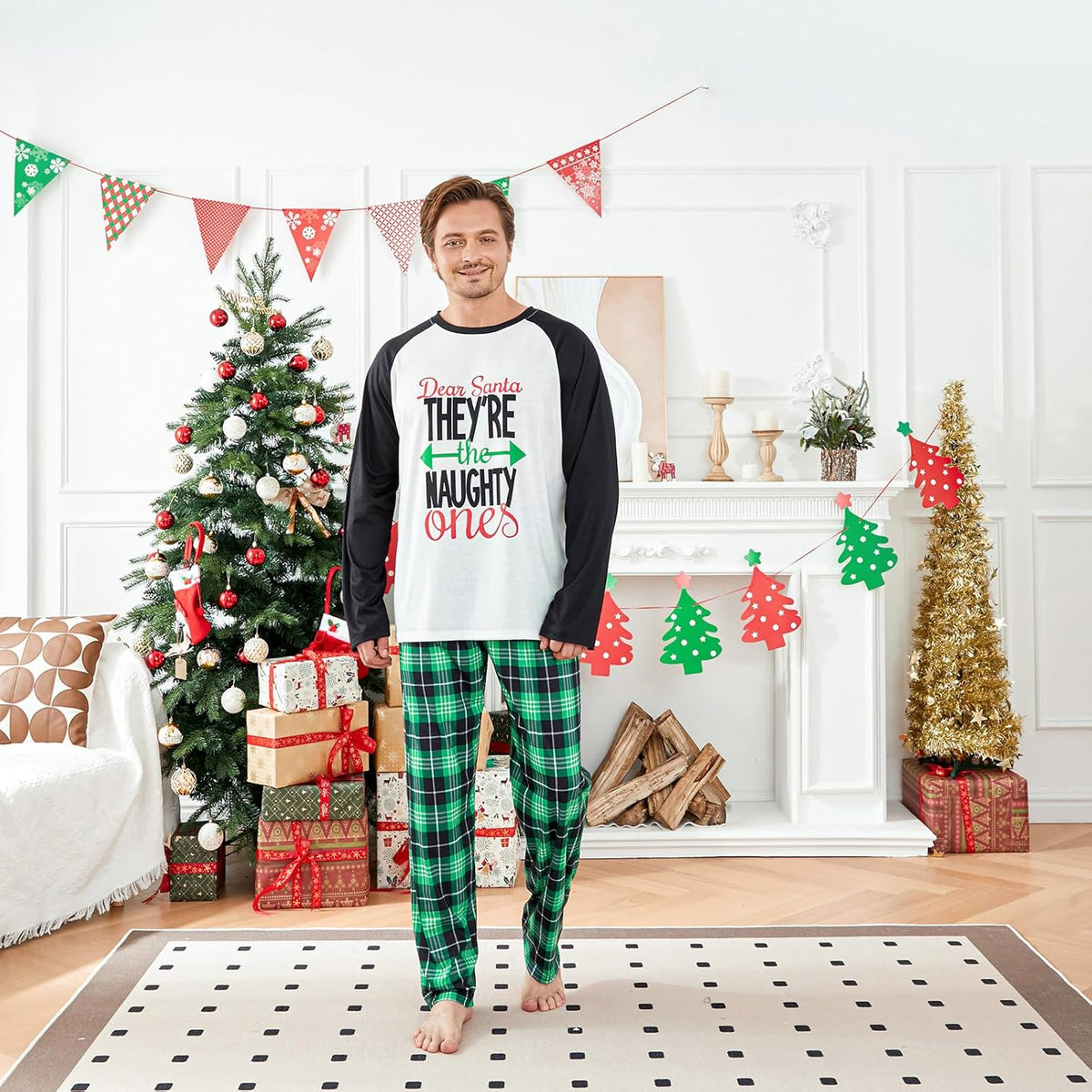 Matching Family Christmas Pajamas Set - Xmas Sleepwear PJs