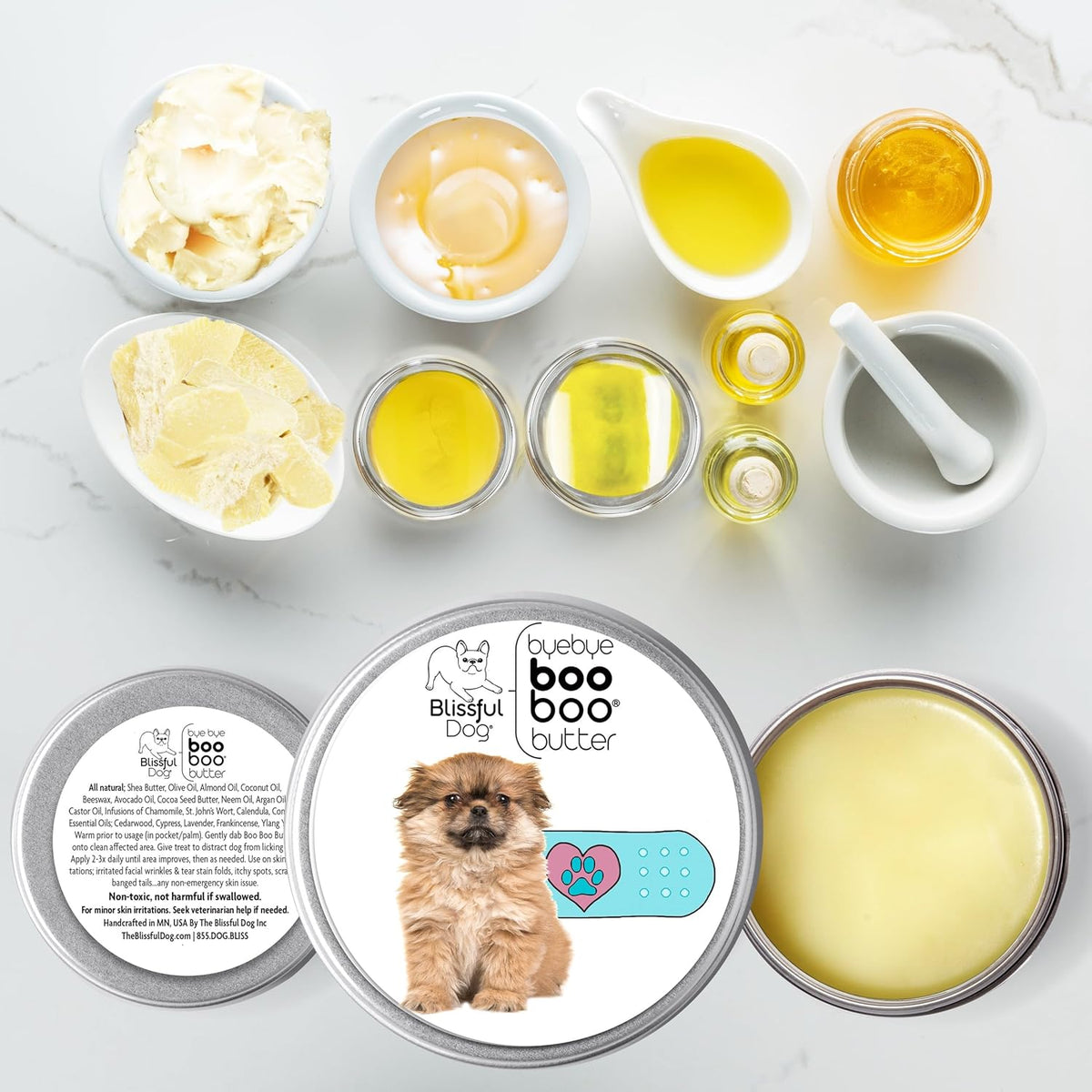 The Blissful Dog Tibetan Spaniel Boo Boo Butter, 4 oz