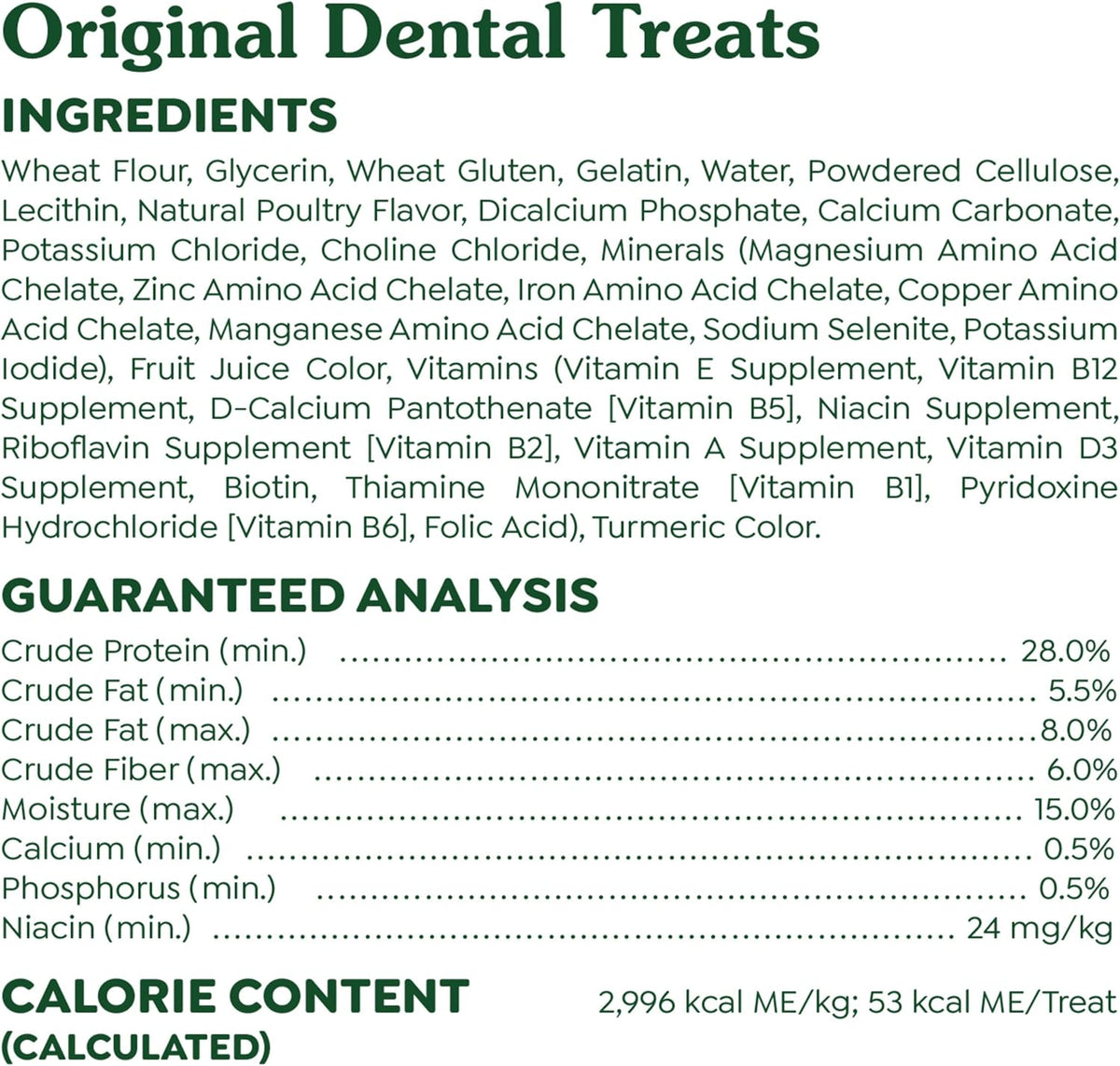 Greenies Original Large Dental Dog Treats, 36 oz. Pack (24 Treats)