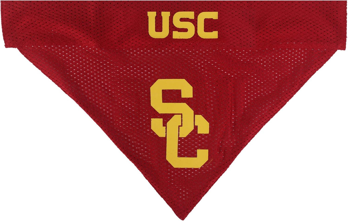 Pets First Collegiate Pet Accessories, Reversible Bandana, USC Trojans, Large/X-Large