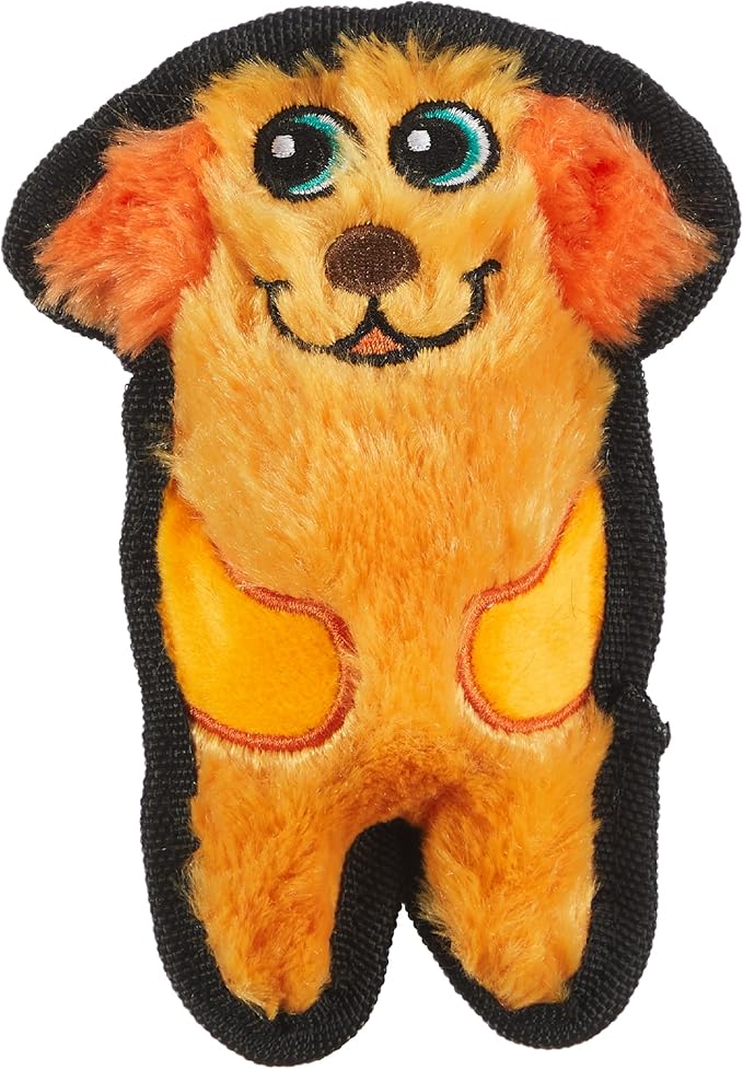 Outward Hound Durablez Minis Stuffing-Free Squeaky Plush Dog Toy for Puppies & Small Dogs - Interactive, Soft Yet Tough, No Mess, Jumbo Squeaker, Long-Lasting Play, Dog