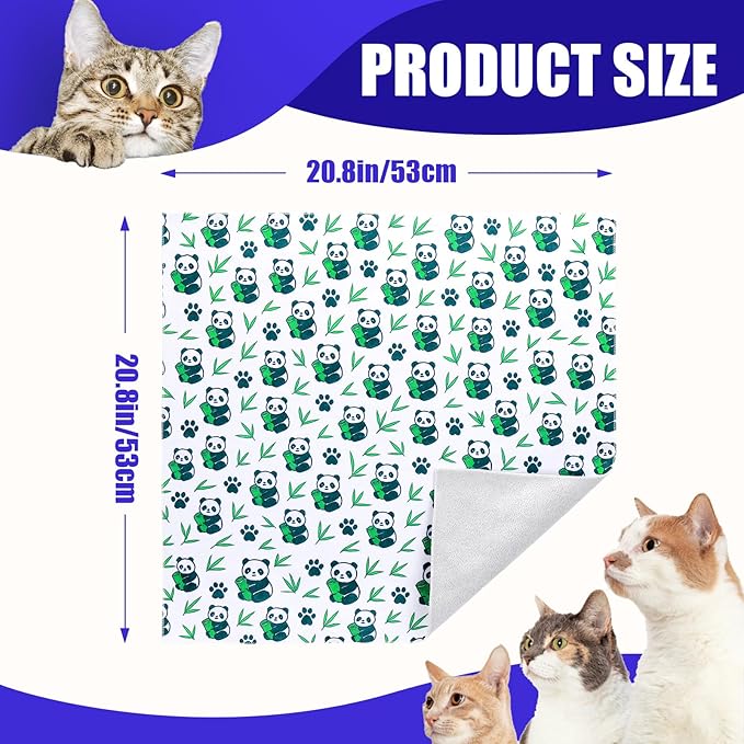 XANGNIER Cat Wrap for Grooming,Cat Restraint Wrap for Cutting Nails,Fabric Burrito Wrap for Nail Clipping, Anti-Scratch, Anti-Escape,Multifunctional Swaddle Wrap Pet Tool (20.8 x 20.8 Inch)