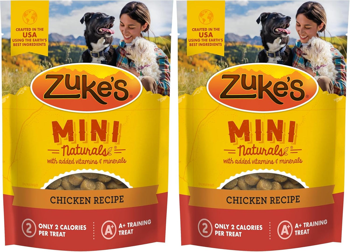 Zuke's, Treats Mini Naturals Chicken Recipe, 6 Ounce (Pack of 2)