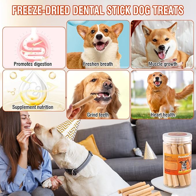 Salmon Sticks for Dogs,Real Salmon and Carrots,Easily Digestible,High Protein Dog Treat,Freshens Breath Healthy,for All Breeds (100g)