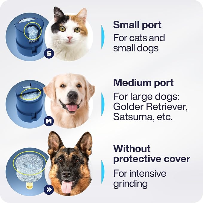 Dog Nail Grinder Quiet Dog Nail File Pet Toenail Grinder for Dogs Quiet Cat Electric Drill Trimmer for Large Dogs Small Medium Pet Electric Trimmer Drill for Dogs with Guard (Blue)