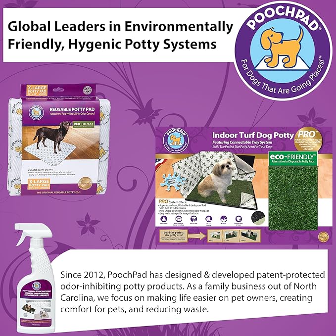 PoochPad Potty Training Attractant Spray for Dogs & Puppies 16 oz, Made in USA, Indoor Potty Pad & Outdoor Use, Dog Training & Behavior Aids Housebreaking Supplies