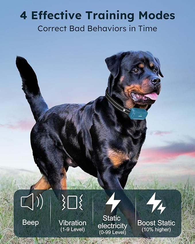 Jugbow Dog Shock Collar 2 Dogs - 4200FT Dog Training Collars with Remote, IPX8 Waterproof E-Collar for Dogs Training Rechargeable e-Collars for Large Medium Small Dogs (10-120lbs)