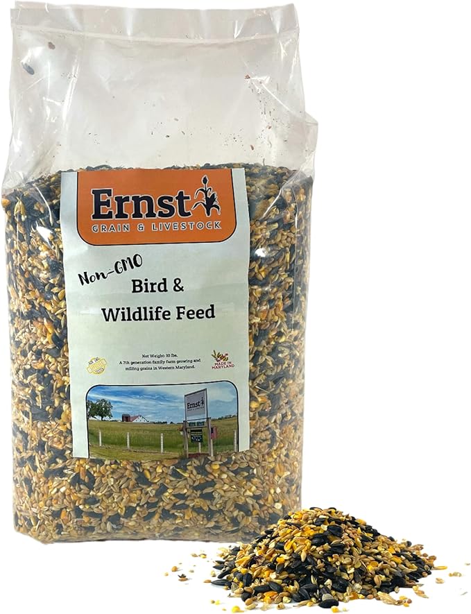 Ernst Grain & Livestock Bird and Wildlife Feed – Perfect for Birds, Ducks, Squirrels, Turkeys, Rabbits, Geese, and Deer – Non-GMO Wild Animal & Bird Feed for Outside Feeders - 10lbs