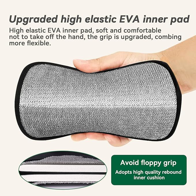 Pet Hair Removal Kit – Static Hair Removal Glove & Shedding Comb for Cats & Dogs, Removes Hair from Clothing, Furniture, Carpets & Bedding, Tackles Tangles, Fleas & Dander