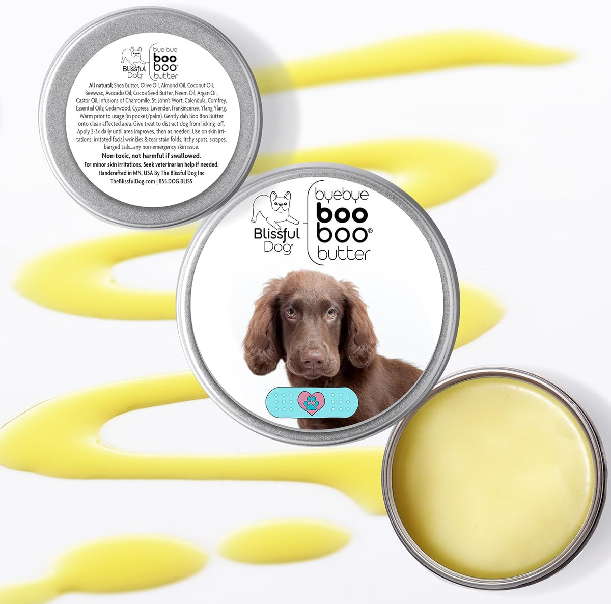 The Blissful Dog Flat-Coat Retriever Boo Boo Butter, 8-Ounce