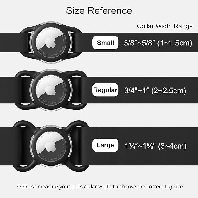Waterproof Airtag Holder for Dog Collar, Soft Full-Body Protective Airtag Holder for Dog & Cat Collars, Ultra-Durable, Easy Installation, Lightweight Clear Airtag Case (Orange, Small)