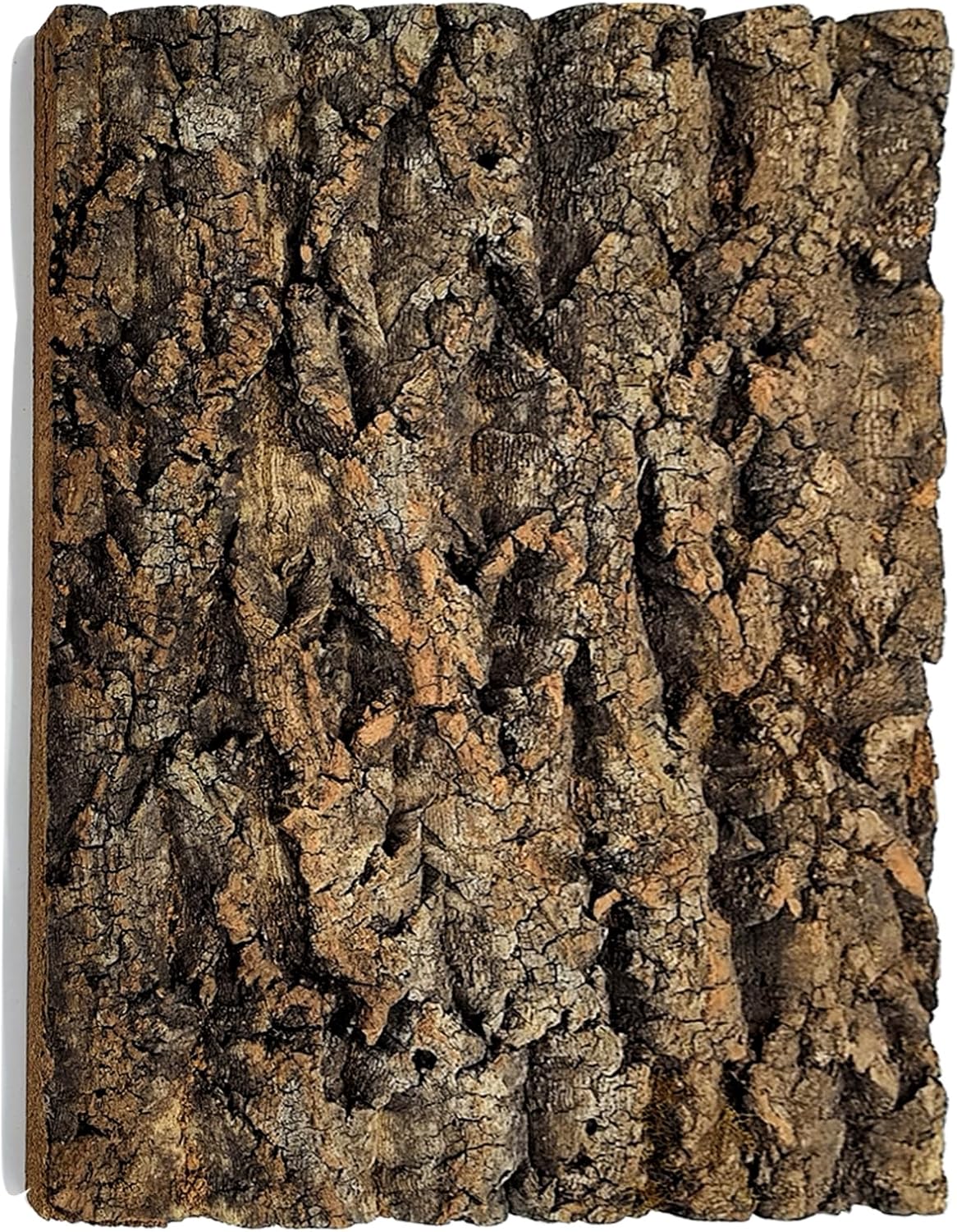 Tfwadmx Terrarium Cork Bark Background, 11.8"x15.75" Thickened Reptile Tank Tree Backdrop Wall Decor Habitat Climbing Mat Decoration for Lizard, Turtle, Gecko, Bearded Dragon, Frog, Chameleon