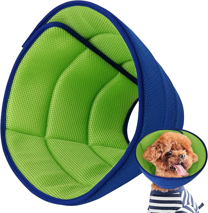 Soft Dog Cone Collar After Surgery Alternative for Dogs to Stop Licking, Comfy Collars for Large/Medium/Small Pet, Adjustable Elizabethan Neuter Recovery E Cones of Shame Neck & Head Ecollars, Cat