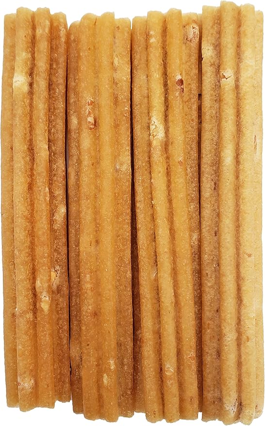 Himalayan Dog Chew Churro Yak Cheese Dog Chews, 100% Natural, Long Lasting, Gluten Free, Healthy & Safe Dog Treats, Lactose & Grain Free, Protein Rich, Real Peanut Butter Flavor, 4 Churros Per Pouch