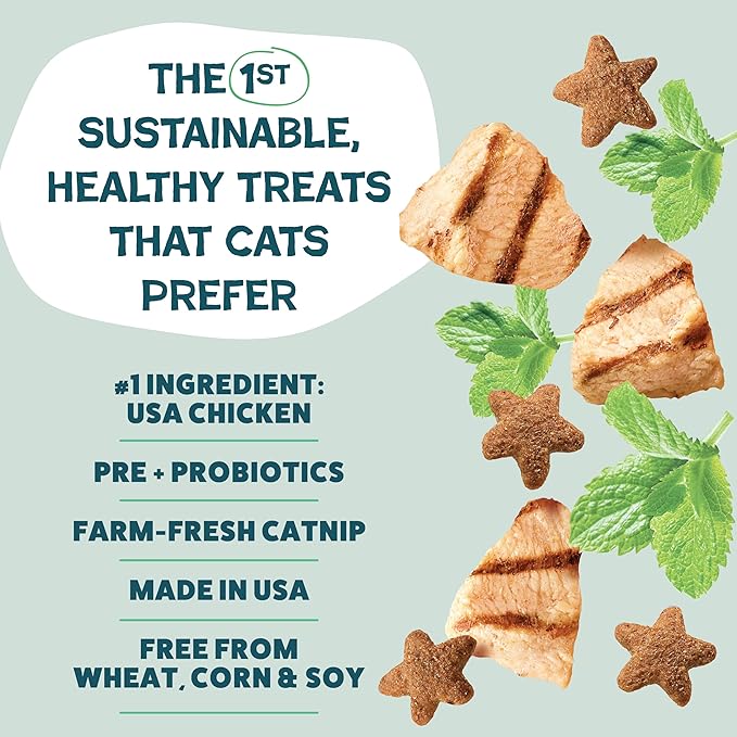 Shameless Pets Crunchy Cat Treats - Kitty Treats for Cats with Digestive Support, Natural Ingredients Kitten Treats with Real Ingredients, Healthy Flavored Feline Snacks - Variety Pack, 3-Pk