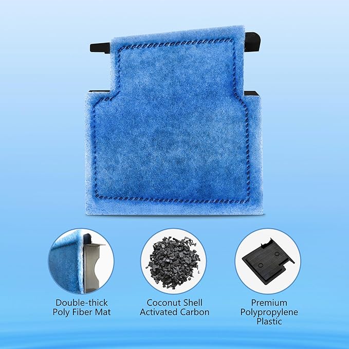 Aquarium Filter Cartridge Replacement Rite-Size A Filter Cartridges 8 Pack Compatible with Power Filters 75/100