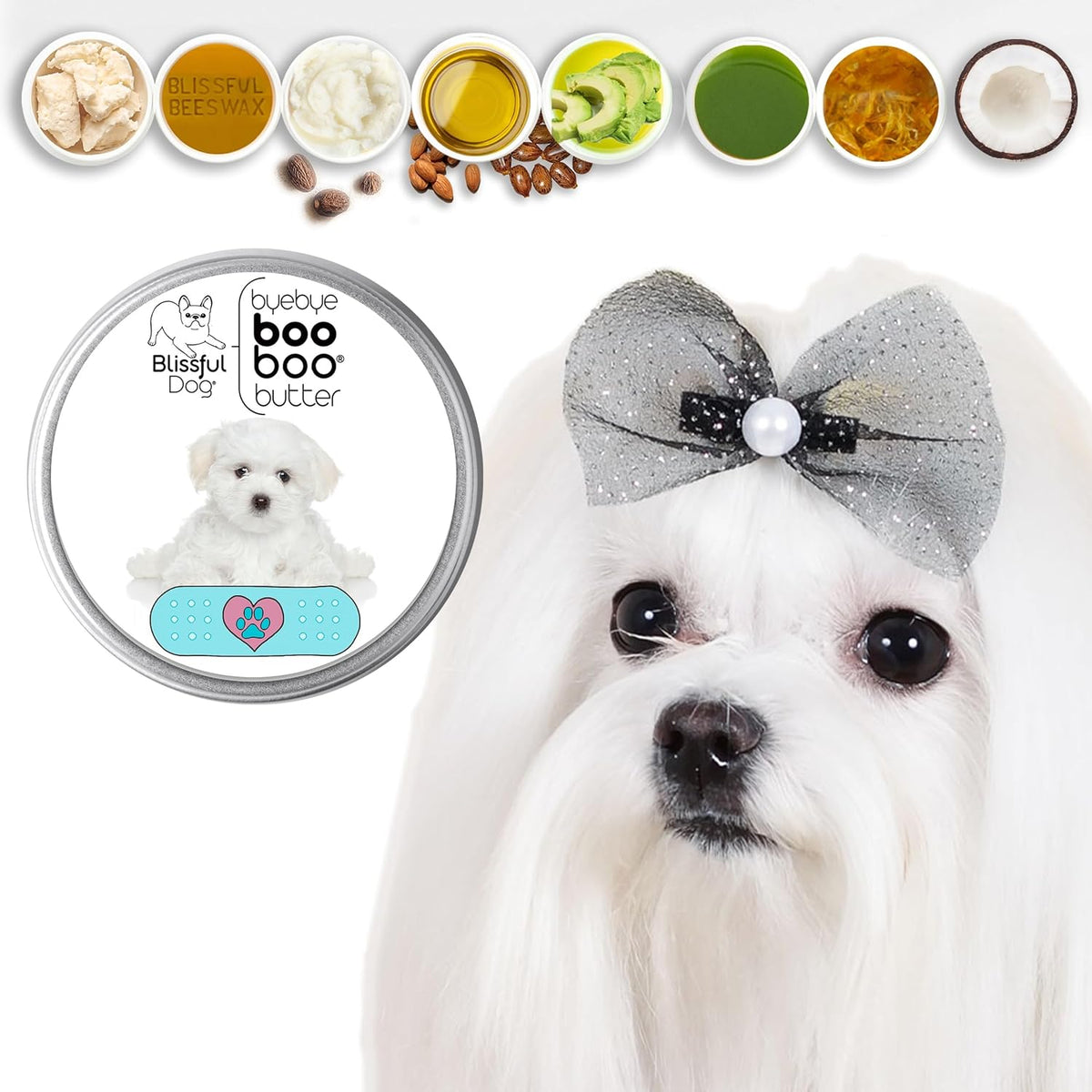 The Blissful Dog 2 oz TIN Maltese Booboo Butter