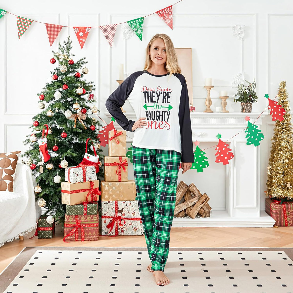 Matching Family Christmas Pajamas Set - Xmas Sleepwear PJs