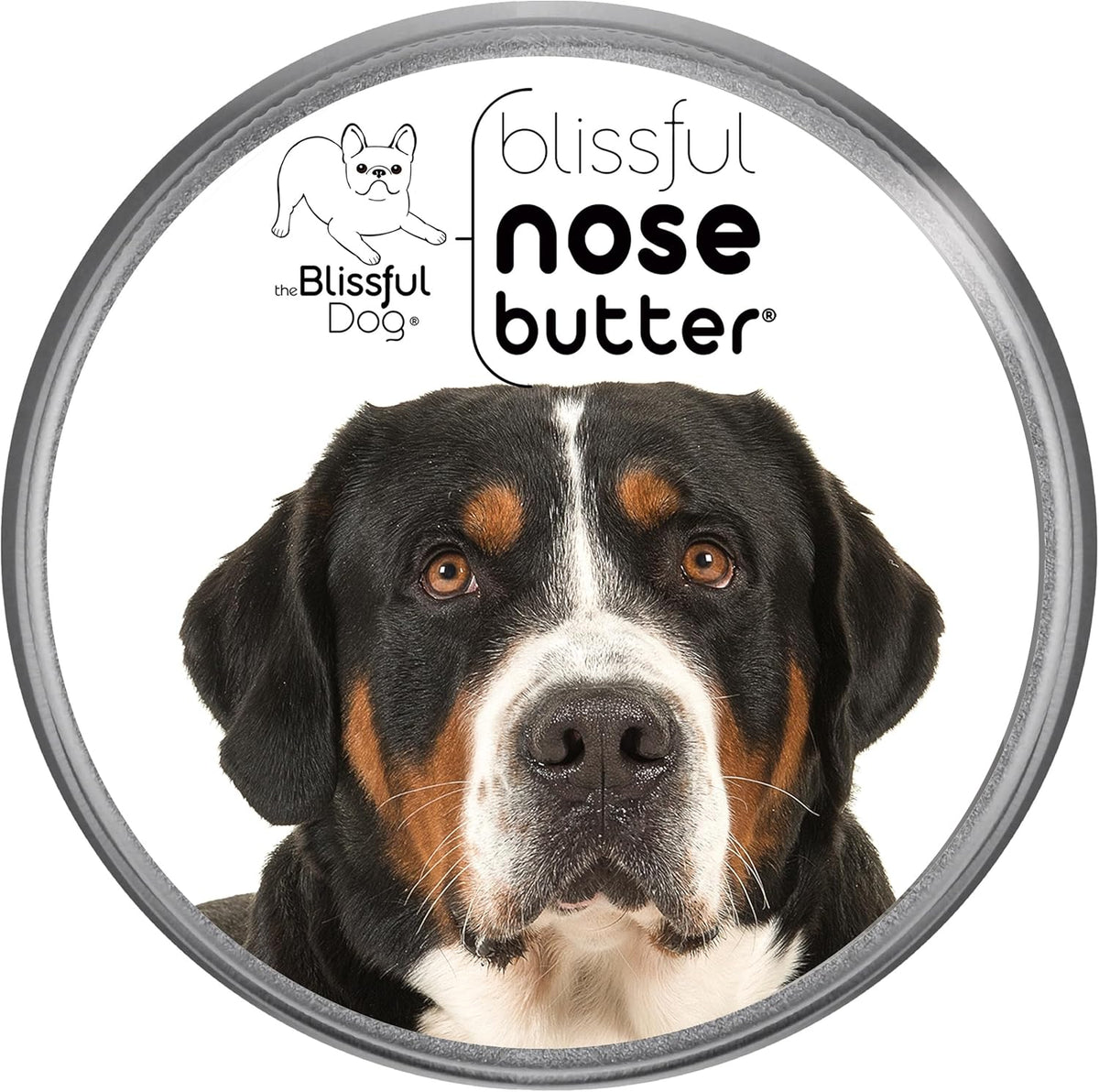 The Blissful Dog Greater Swiss Mountain Dog Unscented Nose Butter - Dog Nose Butter, 8 Ounce