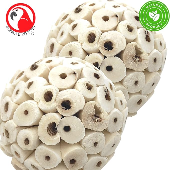 Bonka Bird Toys 2363 Pk2 Large Sola Atta Ball Bird Toys