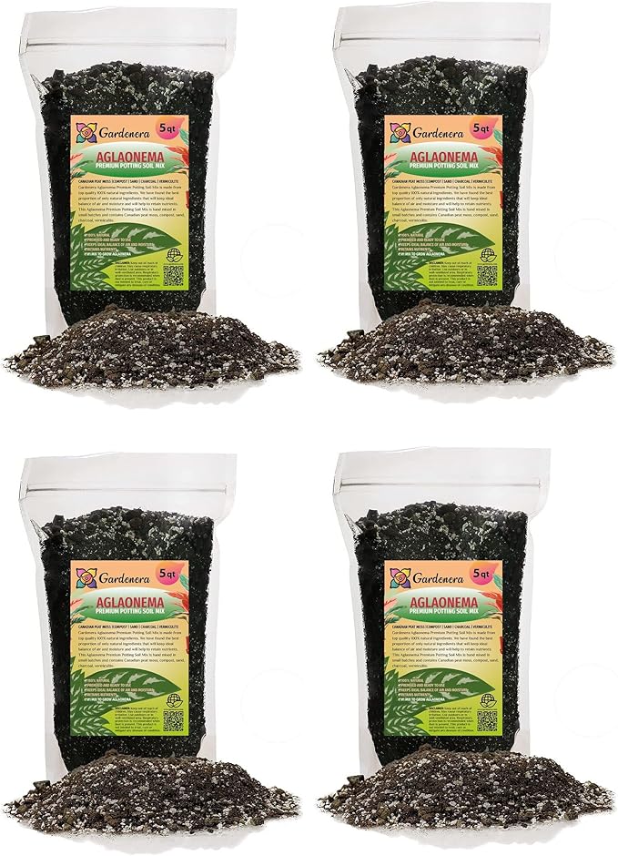 Gardenera Aglaonema Potting Mix - Unlock Robust Growth and Vibrant Leaves with Our High-Performance Formula - 20 Quart