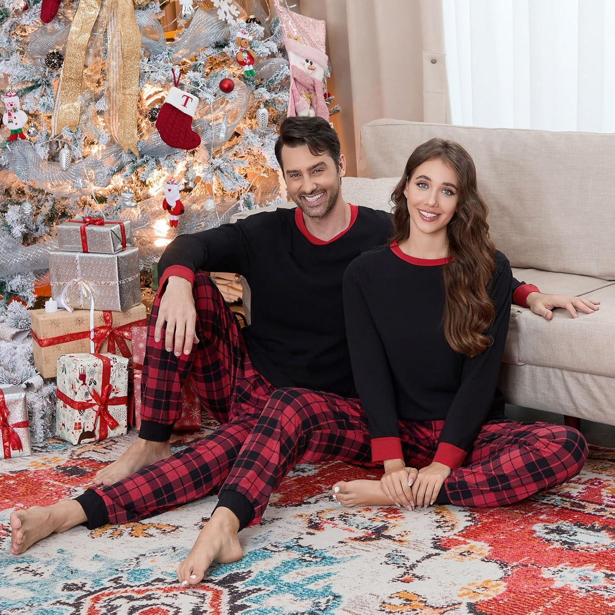 Matching Family Christmas Pajamas Set - Xmas Sleepwear PJs