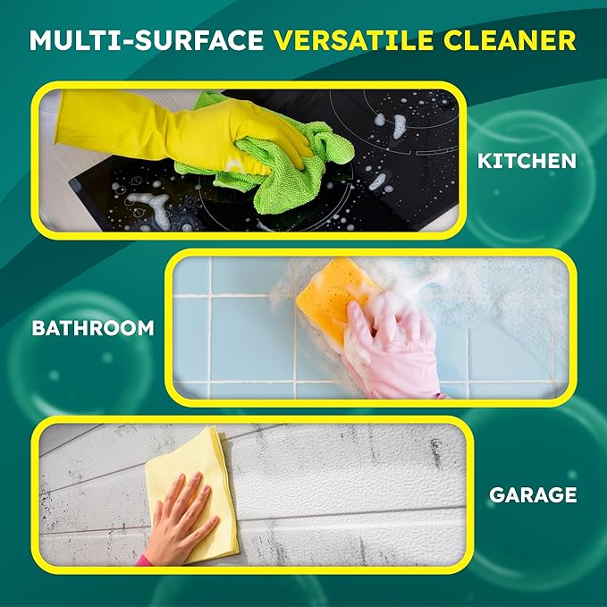 All-Purpose Cleaner & Degreaser – Heavy-Duty Grease & Stain Remover for Home, Kitchen, Garage & Industrial Use, Surface-Friendly Cuts Through Tough Dirt – 1 Gallon