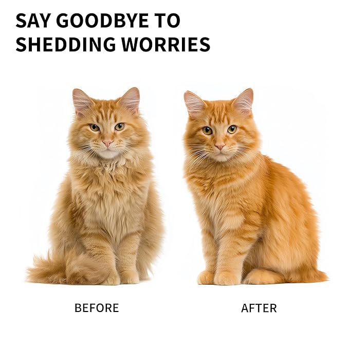 Dog Brush for Shedding, Deshedding Grooming Tool for Dogs & Cats, Pet Hair Remover, Cat Deshedding Comb, Professional Grooming Tool, Easy to Clean, Pet Grooming Brush for Dogs and Cats