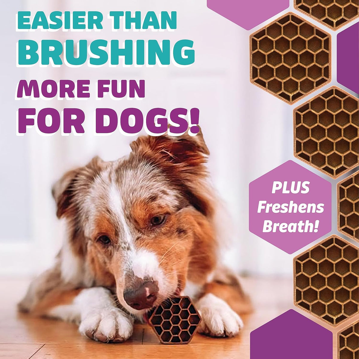 Dog Dental Treats – Vet VOHC Approved – Delicious Chicken Protein – Removes Tartar with Cleaning Comb Shape – Dental Dog Treats for Extra Large Dogs (36oz, 18 Count)