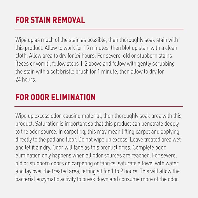Nature’s Miracle Advanced Stain and Odor Eliminator Dog Spray, Fresh Scent, Severe Mess Enzymatic Formula For Tough Pet Messes, 32 Ounces