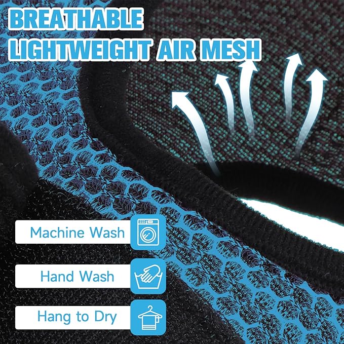 PAWCHIE Dog Grooming Hammock Harness for Dog Cat with Pet Nail Clipper Trimmer-Breathable Cat Hanger Sling for Trimming Clipping Nails-Dog Hammock Restraint Bag for Small Medium Large Dog, Dark Blue S