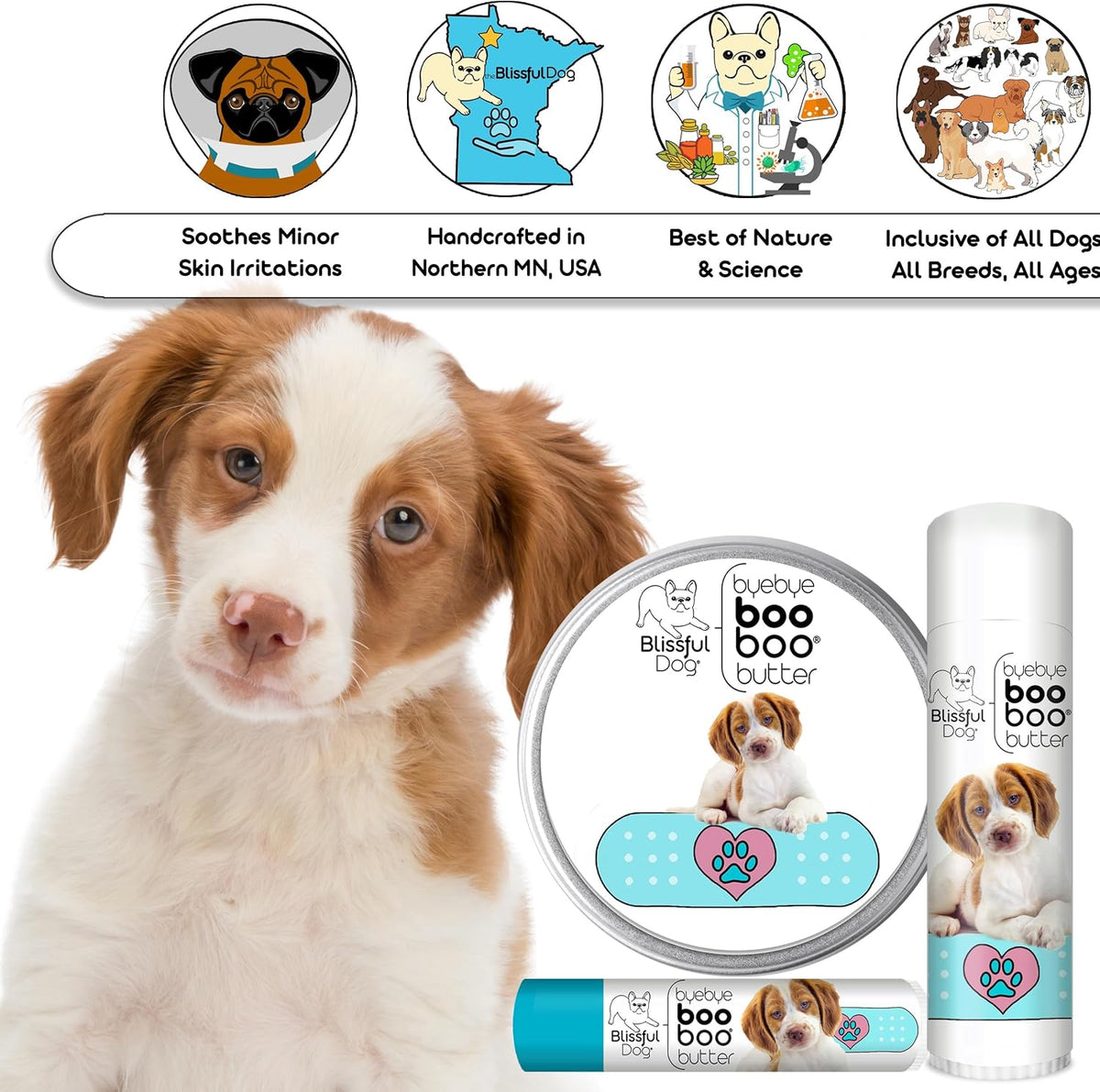 The Blissful Dog .15 oz Tube Brittany Booboo Butter