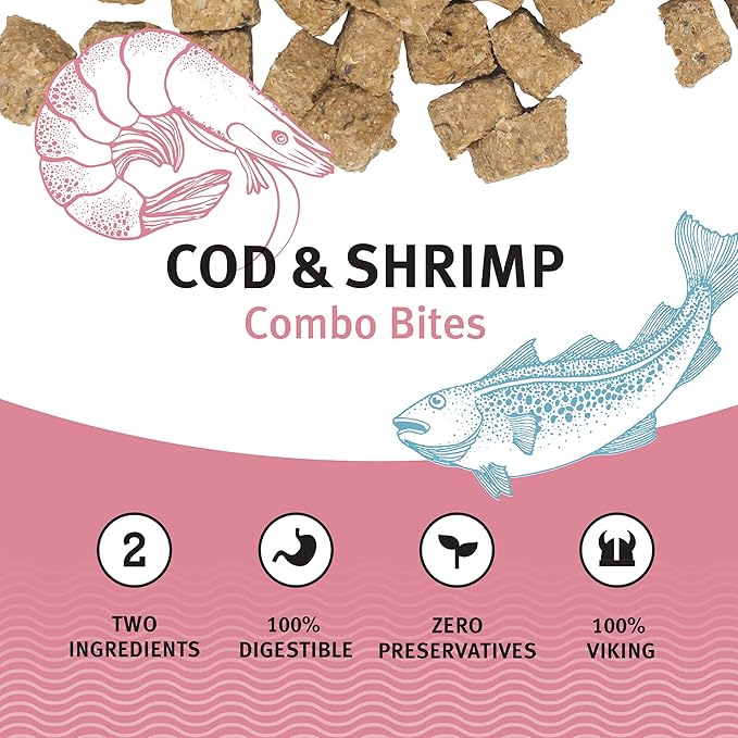 Icelandic+ Cod & Shrimp Combo Bites Dog Treat 3.0-oz Bag