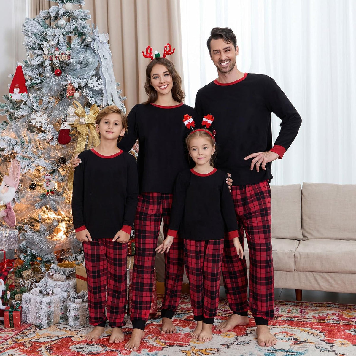 Matching Family Christmas Pajamas Set - Xmas Sleepwear PJs