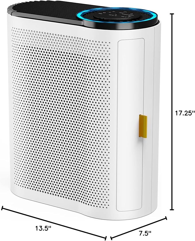 AROEVE Air Purifiers for Home Large Room Up to 1095 Sq.Ft Coverage with Air Quality Sensors Impressive Filter Layer with Auto Function for Home, Bedroom, MK04- White(Available for California)