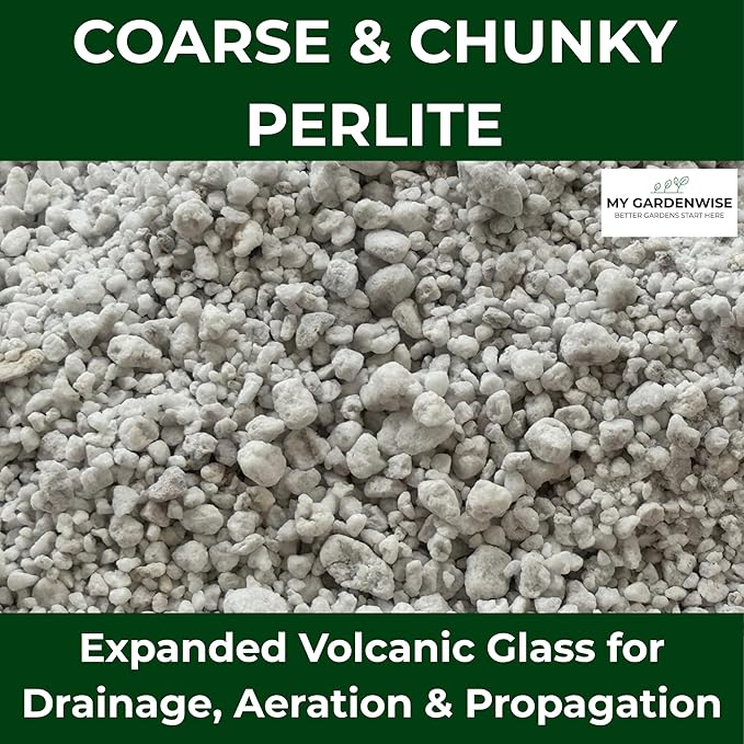 Perlite for Plants, Coarse and Chunky Horticultural Perlite, Organic Perlite for Gardening Indoor & Outdoor, Perlite Bulk Bag, Made in USA (30 quarts)