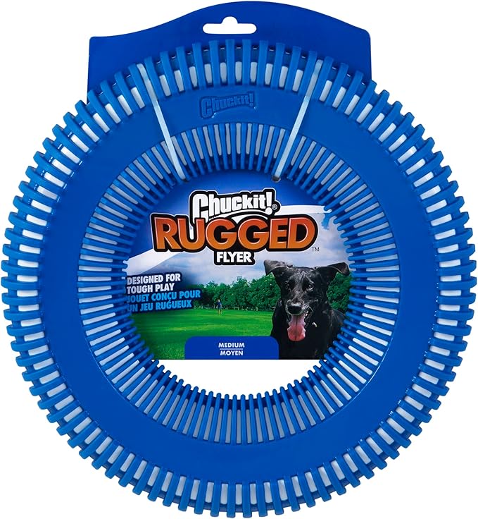 Chuckit! Rugged Flyer Dog Toy, Medium, Assorted Colors