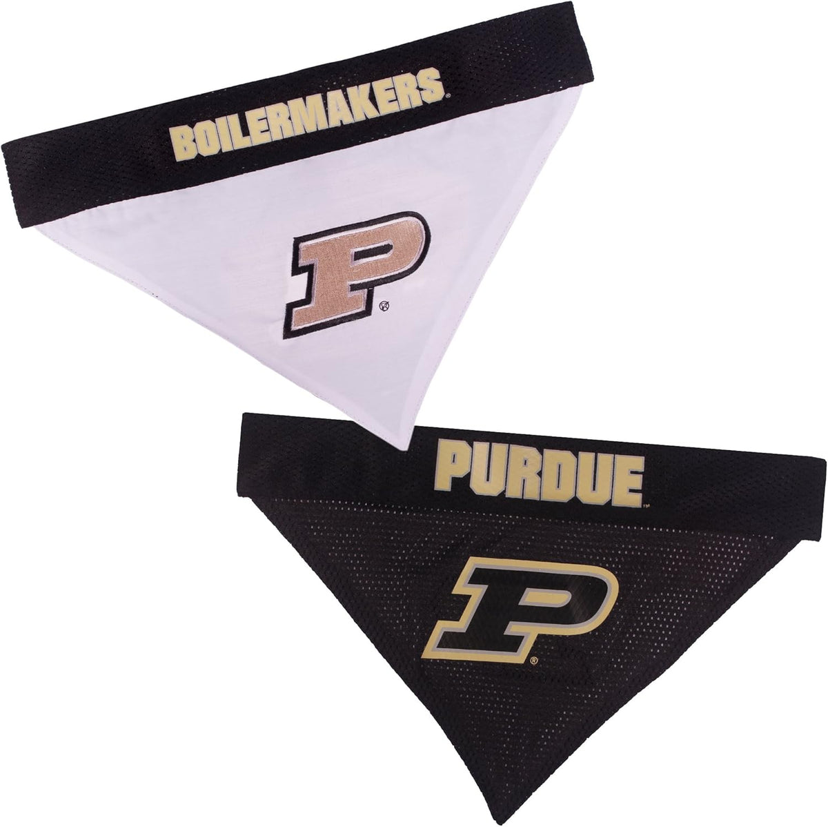 Pets First Collegiate Pet Accessories, Reversible Bandana, Purdue Boilermakers Size XX-Large