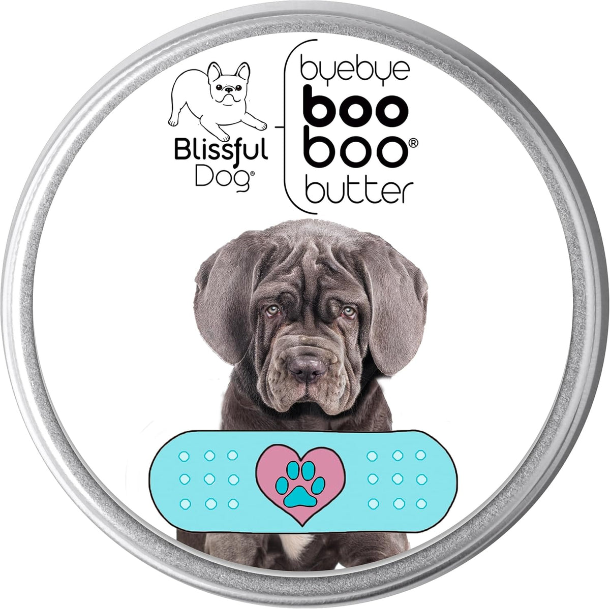 The Blissful Dog 2 oz TIN Neapolitan Mastiff Booboo Butter