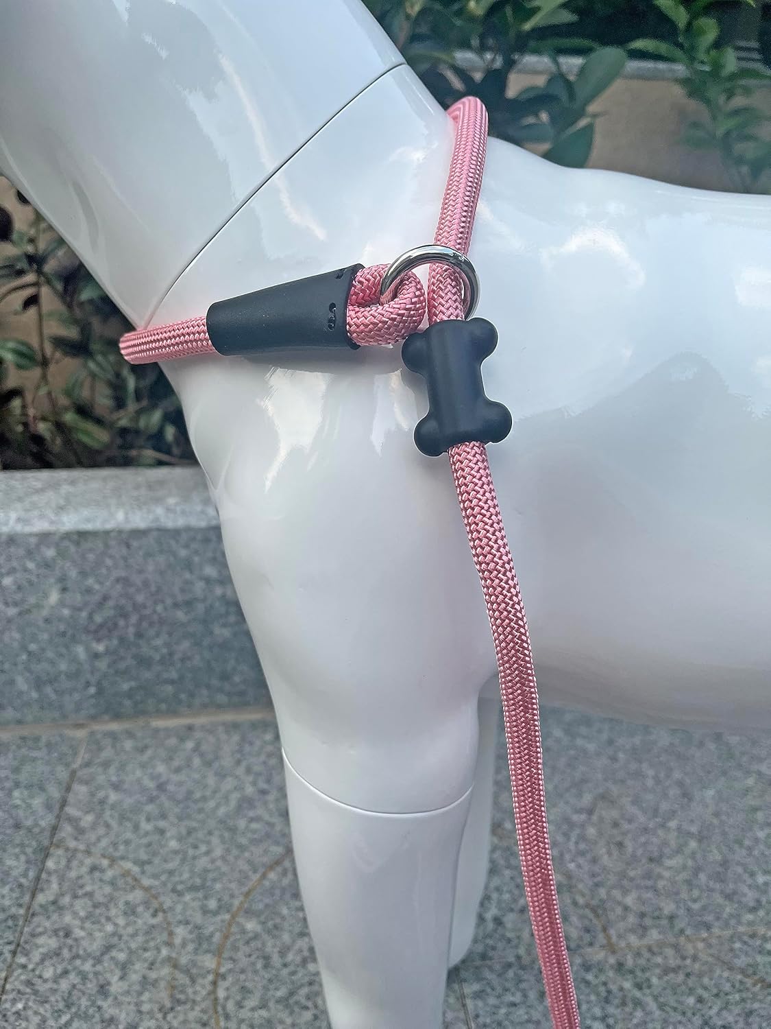 Slip Lead Dog Leash，Strong Nylon Rope Leash and Padded Handle,No Pull Outdoor Walking Training Lead for Small Medium Large Dogs (Pink, 1/2"×4ft)