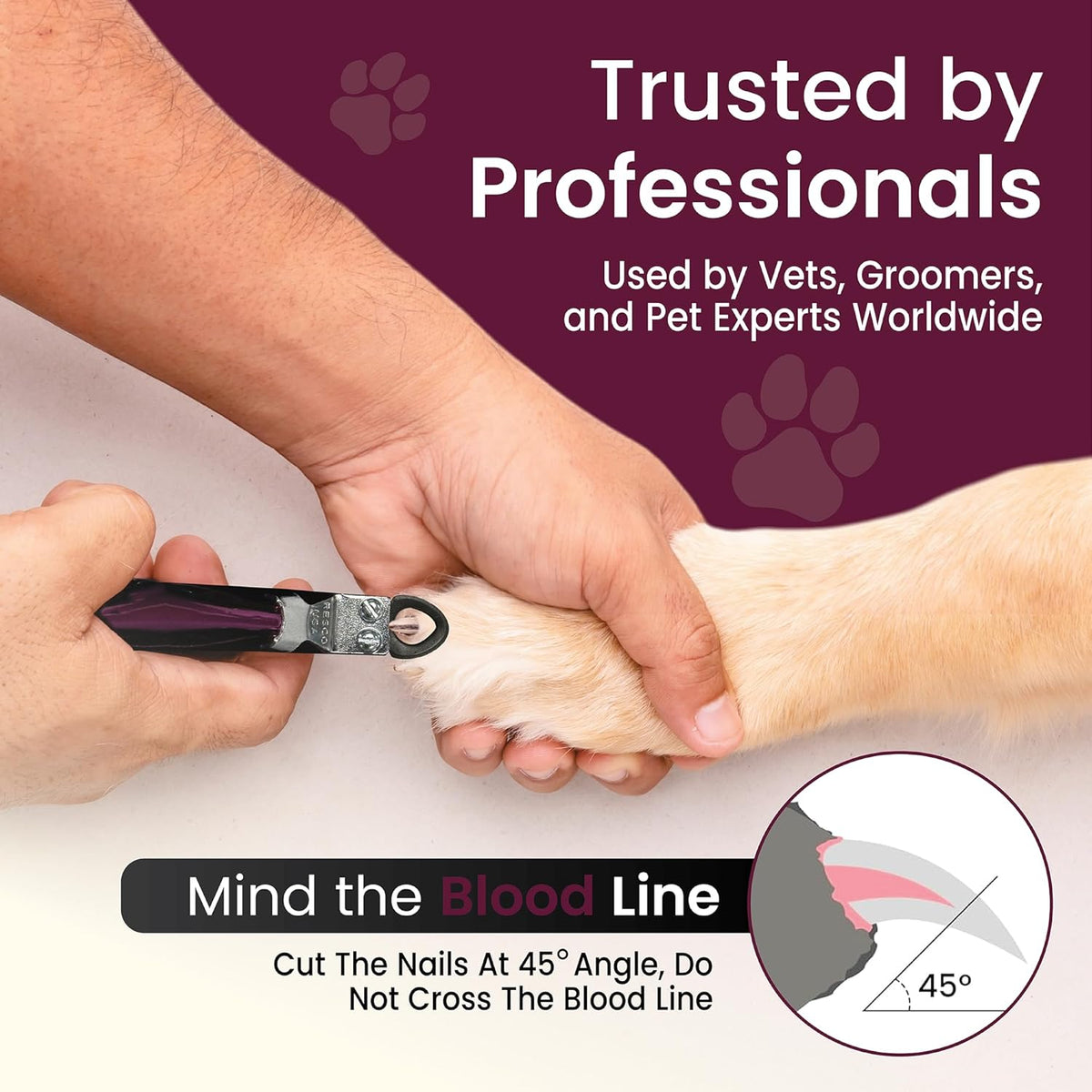 Resco Original Deluxe Dog, Cat, and Pet Nail/Claw Clippers. Best USA-Made Trimmer, More Colors & Sizes