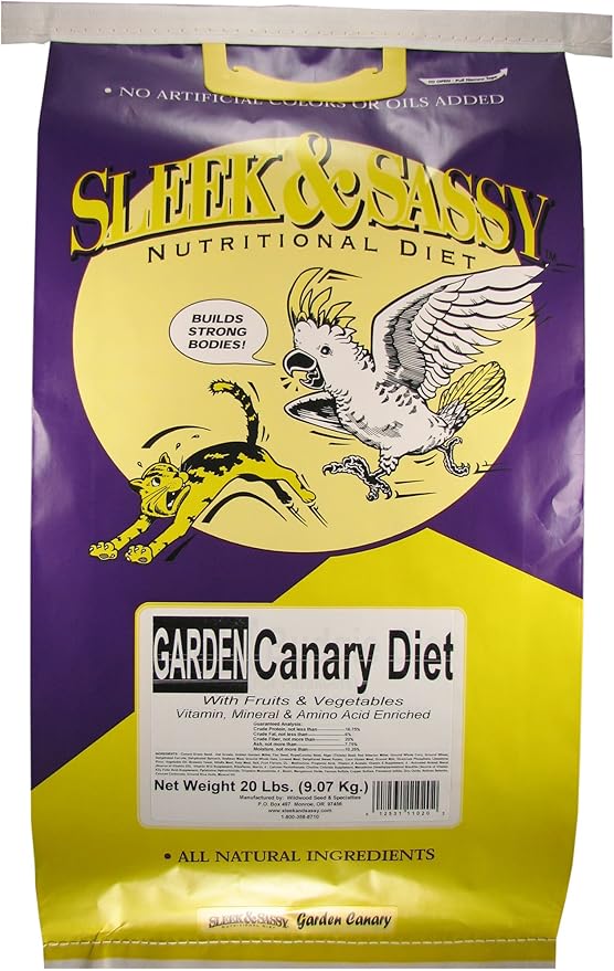 SLEEK & SASSY Garden Canary Bird Food (20 lbs.)