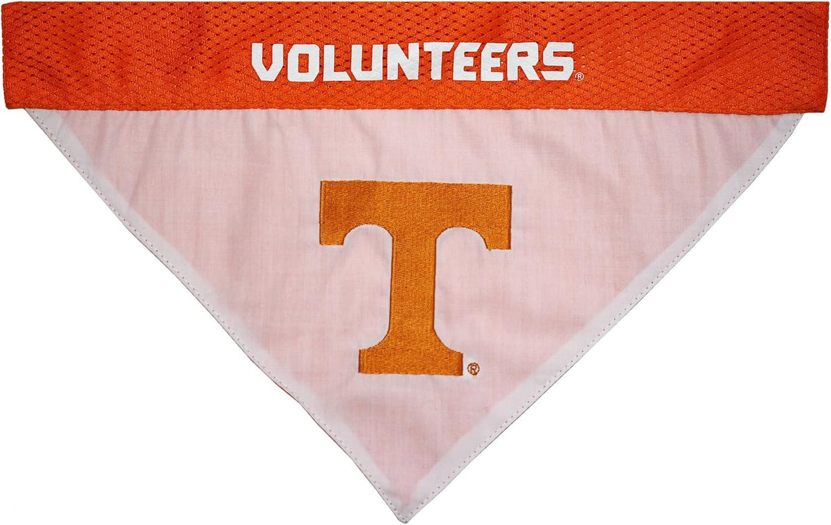 Pets First Collegiate Pet Accessories, Reversible Bandana, Tennessee Volunteers, Small/Medium