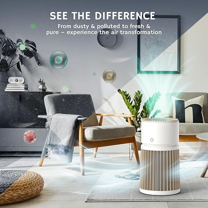 Airthereal H13 HEPA Air Purifier for Home Large Room up to 3500sq.ft, Air Cleaner with Washable Filter, Suitable for Odor, Dust, Smoke, Air Quality Sensor, AGH400