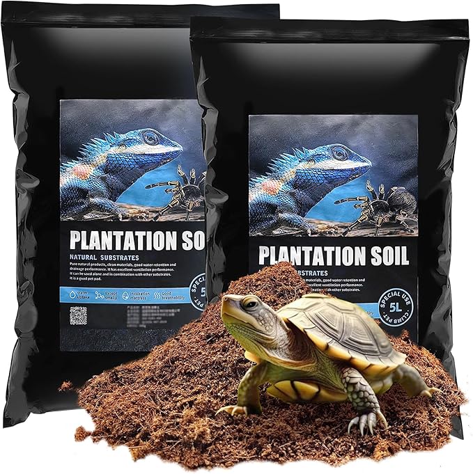 VCEPJH Loose Coconut Fiber Substrate, 2 Pack Natural Coco Coir Reptile Bedding Tarantula Substrate Soil Habitat Accessories for Tortoise Snake Bearded Dragon Spiders Hermit Crabs