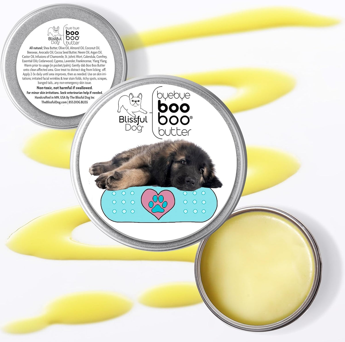 The Blissful Dog Leonberger Boo Boo Butter, 2-Ounce