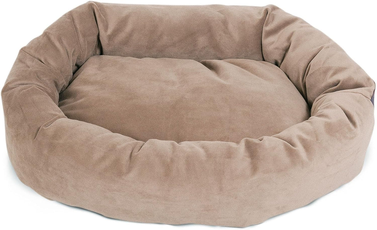 Majestic Pet Villa 40 Inch Shredded Memory Foam Dog Bed for Large Sized Dogs 40x29x9 Inch–Orthopedic Dog Bed with Removable Washable Cover-Washable Large Pet Bed with Head Support-Apple